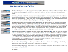 Tablet Screenshot of montanacustomcabins.com